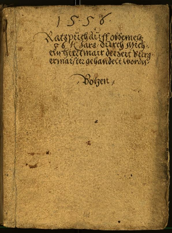 Stadtarchiv Bozen - BOhisto Ratsprotokoll 1556 