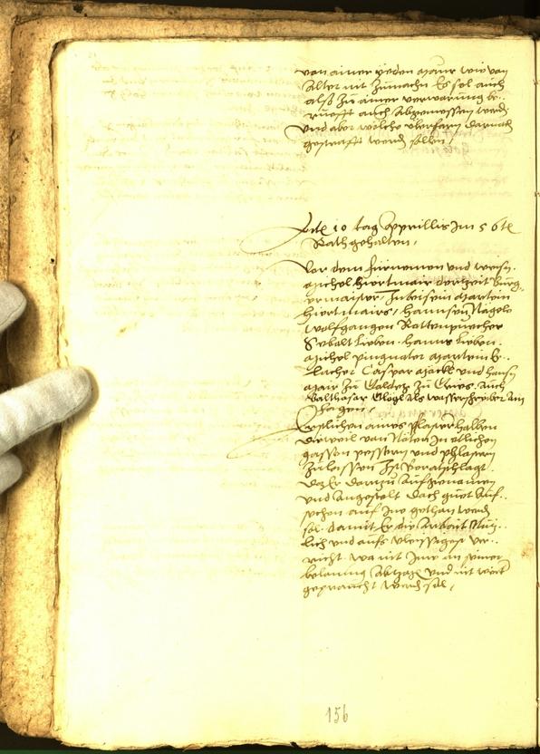 Civic Archives of Bozen-Bolzano - BOhisto Minutes of the council 1556 