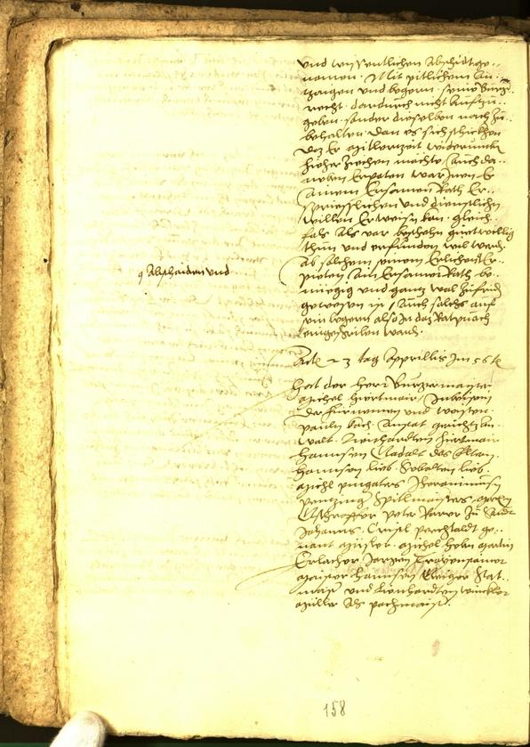 Stadtarchiv Bozen - BOhisto Ratsprotokoll 1556 