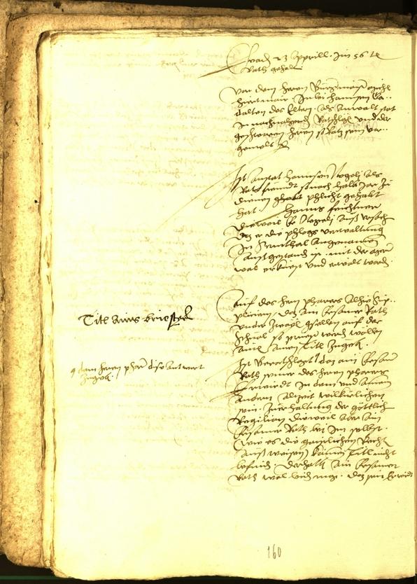 Stadtarchiv Bozen - BOhisto Ratsprotokoll 1556 