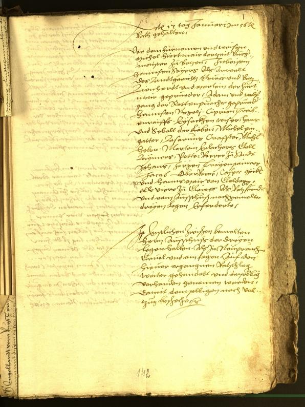 Stadtarchiv Bozen - BOhisto Ratsprotokoll 1556 