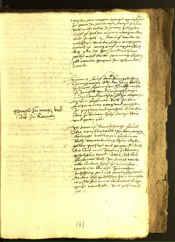 Stadtarchiv Bozen - BOhisto Ratsprotokoll 1556 