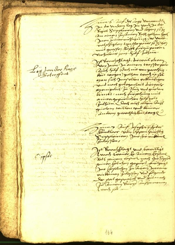 Stadtarchiv Bozen - BOhisto Ratsprotokoll 1556 