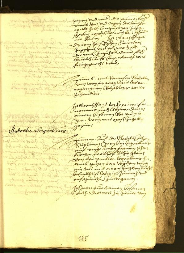 Stadtarchiv Bozen - BOhisto Ratsprotokoll 1556 