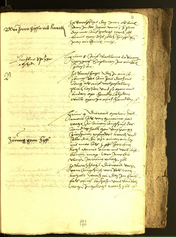 Stadtarchiv Bozen - BOhisto Ratsprotokoll 1556 