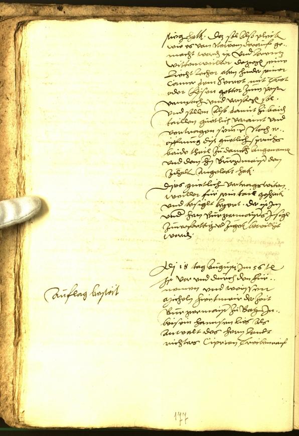 Stadtarchiv Bozen - BOhisto Ratsprotokoll 1556 