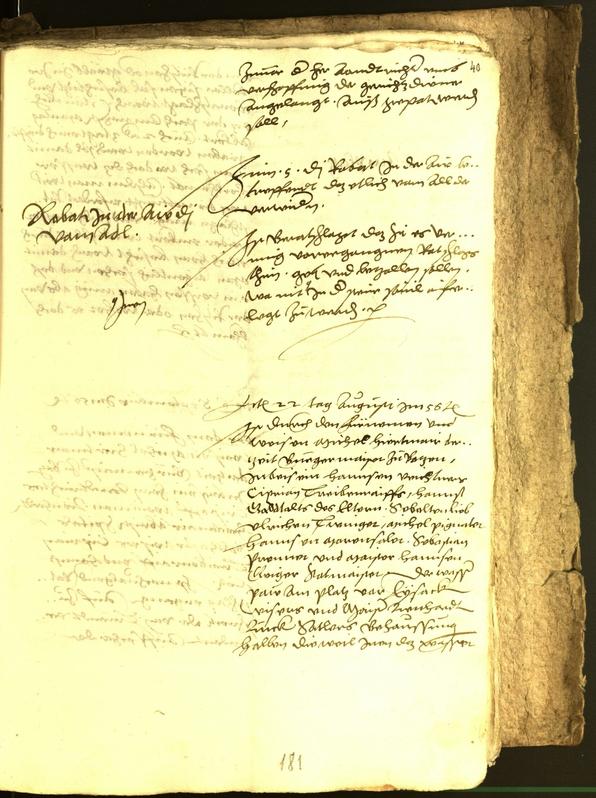 Civic Archives of Bozen-Bolzano - BOhisto Minutes of the council 1556 