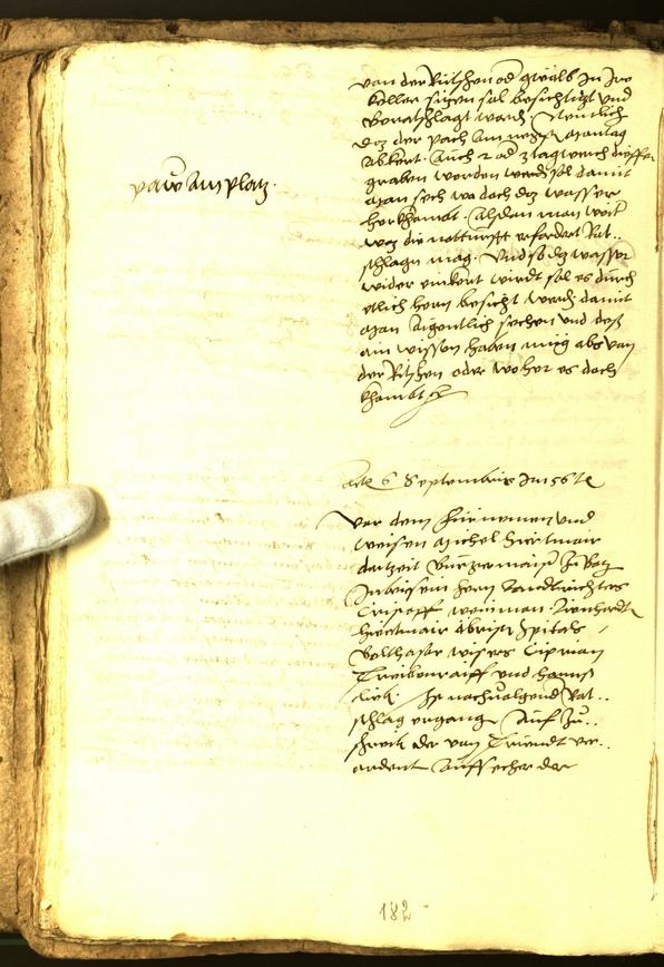 Civic Archives of Bozen-Bolzano - BOhisto Minutes of the council 1556 