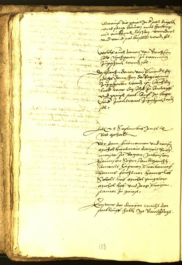 Stadtarchiv Bozen - BOhisto Ratsprotokoll 1556 