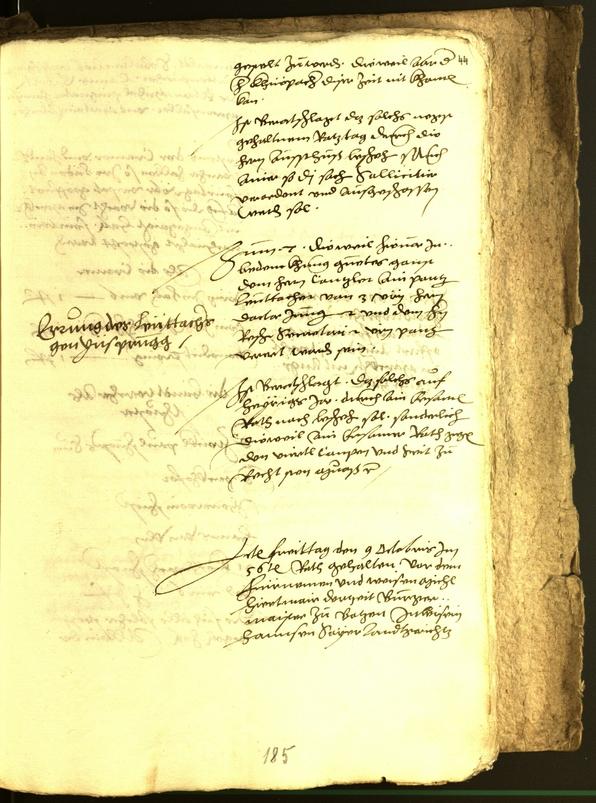 Stadtarchiv Bozen - BOhisto Ratsprotokoll 1556 