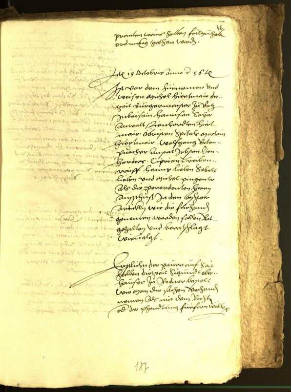 Civic Archives of Bozen-Bolzano - BOhisto Minutes of the council 1556 