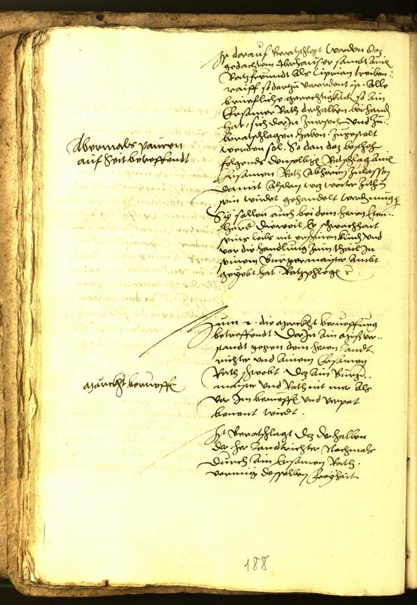 Stadtarchiv Bozen - BOhisto Ratsprotokoll 1556 