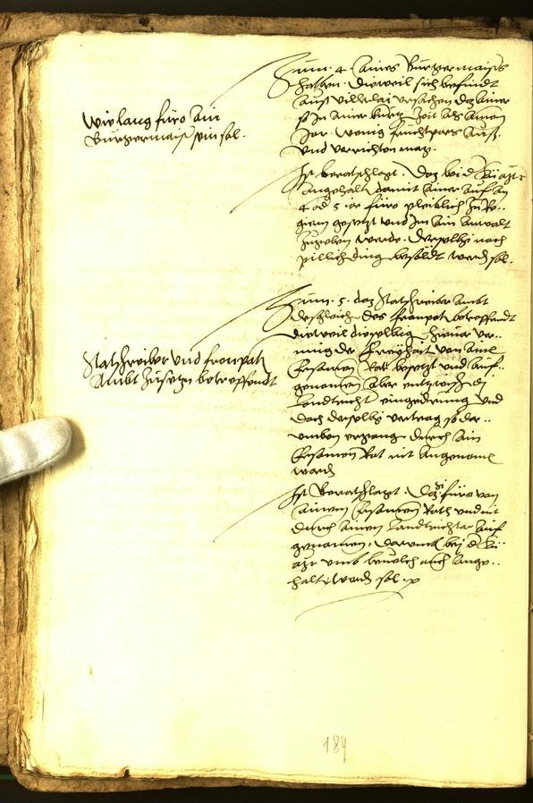 Stadtarchiv Bozen - BOhisto Ratsprotokoll 1556 