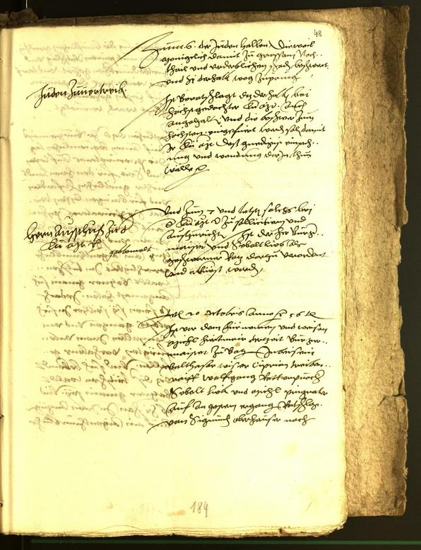 Stadtarchiv Bozen - BOhisto Ratsprotokoll 1556 