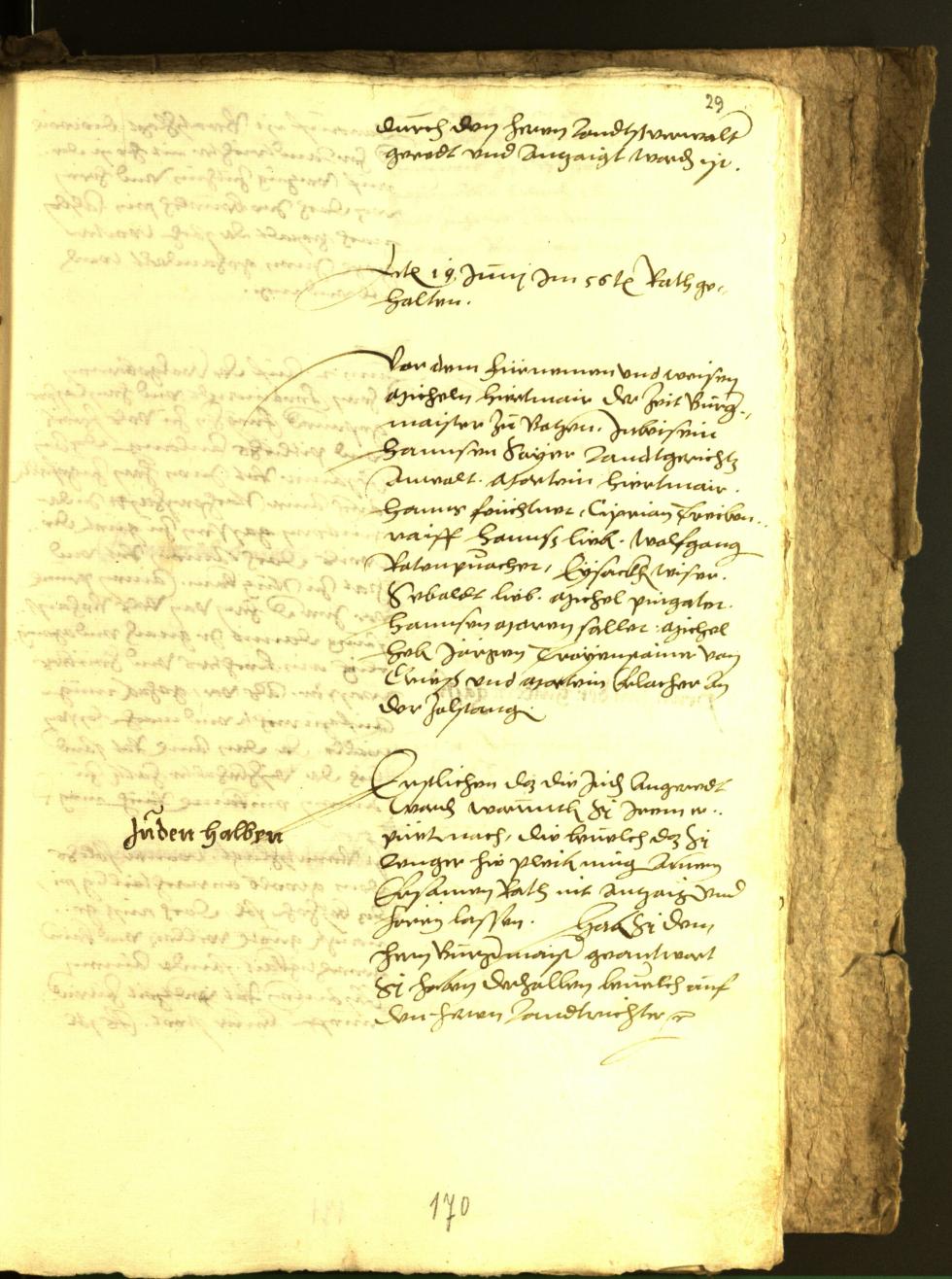 Archivio Storico della Città di Bolzano - BOhisto protocollo consiliare 1556 