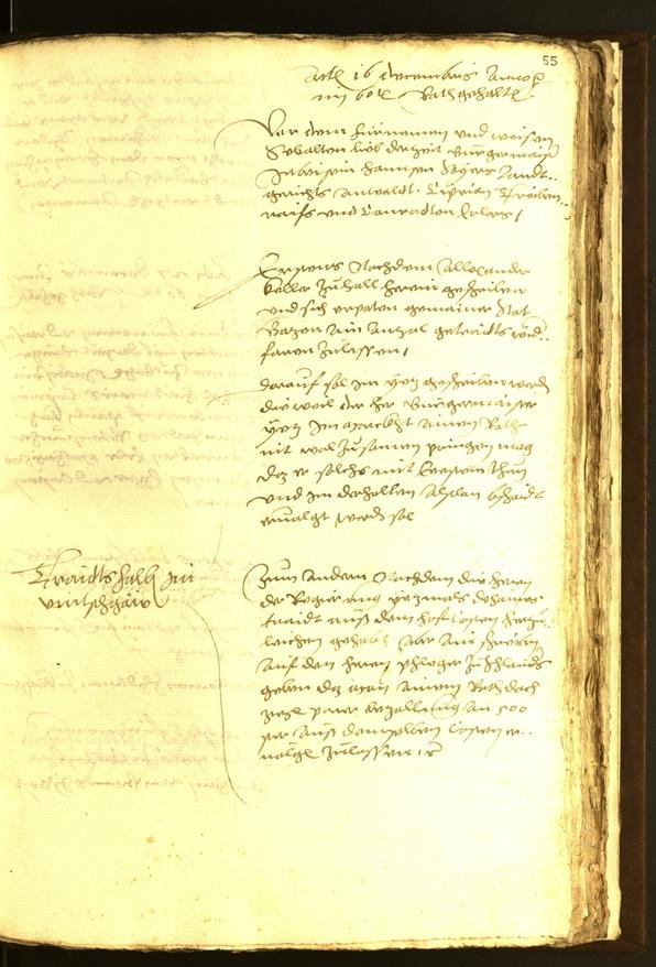 Stadtarchiv Bozen - BOhisto Ratsprotokoll 1560 