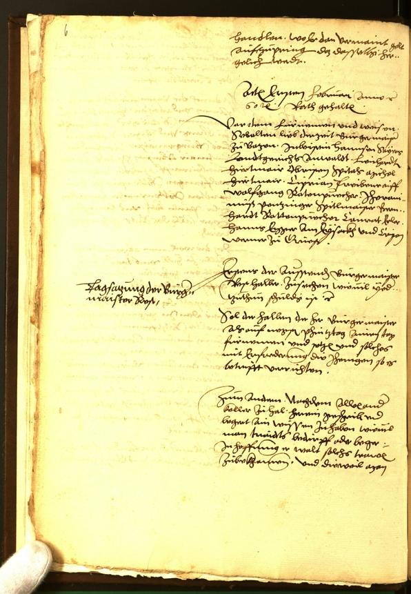 Civic Archives of Bozen-Bolzano - BOhisto Minutes of the council 1560 