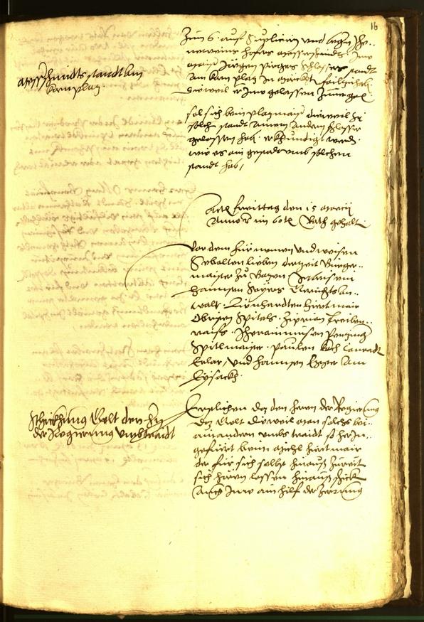 Stadtarchiv Bozen - BOhisto Ratsprotokoll 1560 