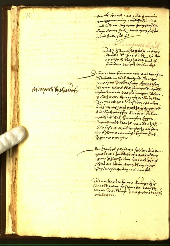 Civic Archives of Bozen-Bolzano - BOhisto Minutes of the council 1560 