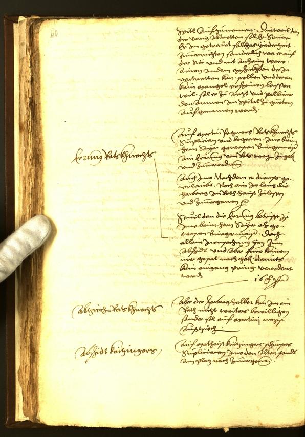 Civic Archives of Bozen-Bolzano - BOhisto Minutes of the council 1560 