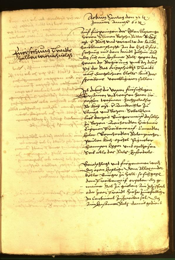 Civic Archives of Bozen-Bolzano - BOhisto Minutes of the council 1560 