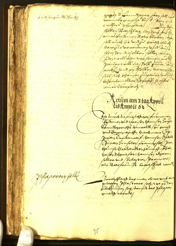 Stadtarchiv Bozen - BOhisto Ratsprotokoll 1562 