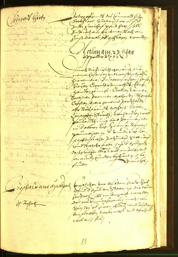 Stadtarchiv Bozen - BOhisto Ratsprotokoll 1562 