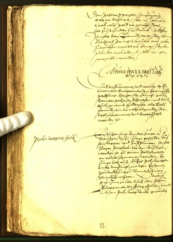 Civic Archives of Bozen-Bolzano - BOhisto Minutes of the council 1562 