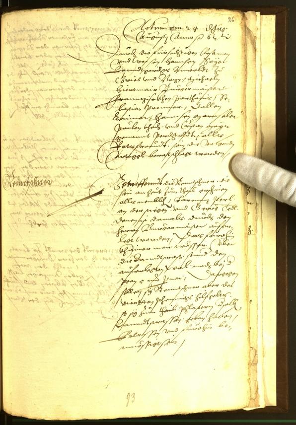 Archivio Storico della Città di Bolzano - BOhisto protocollo consiliare 1562 