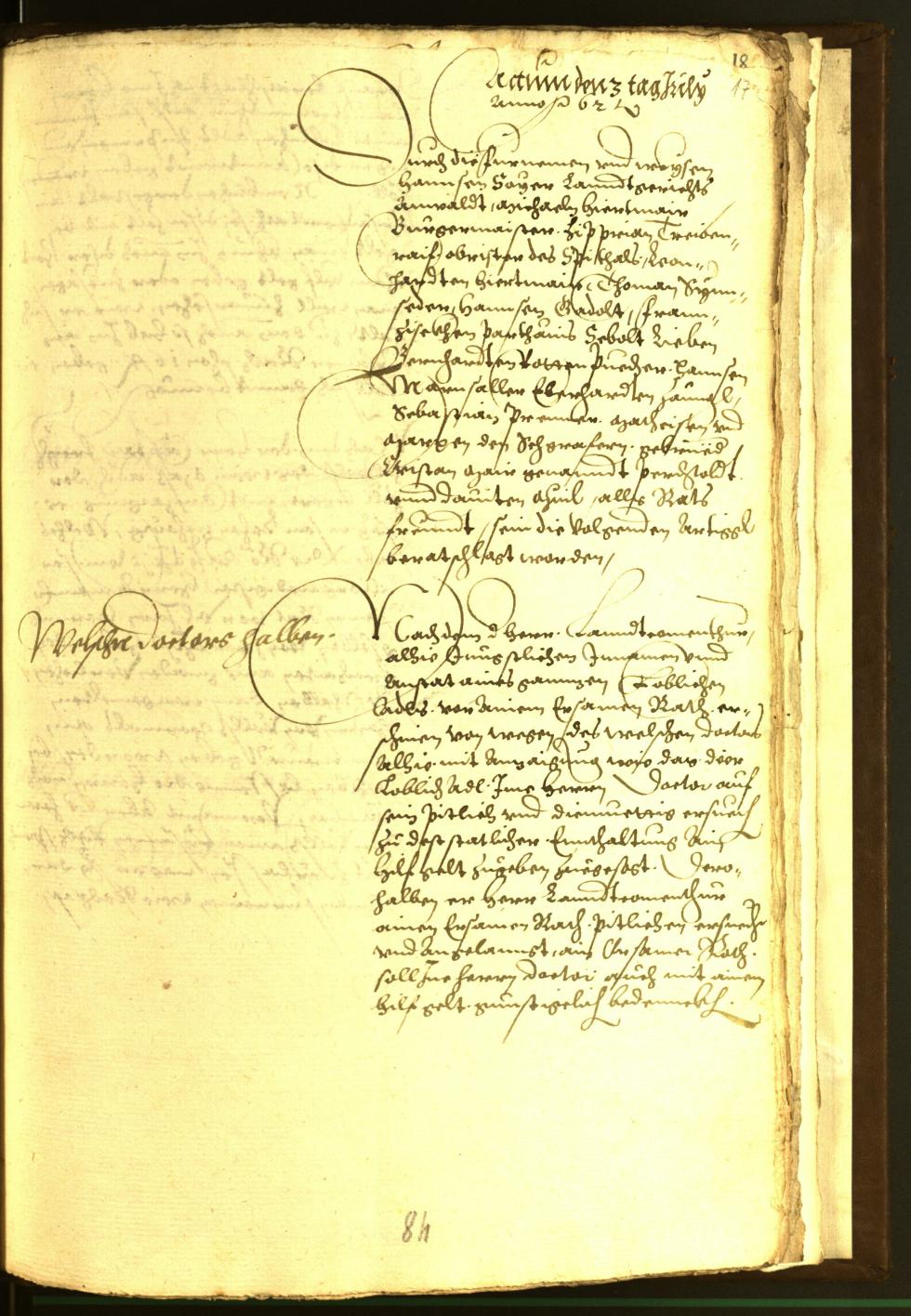 Civic Archives of Bozen-Bolzano - BOhisto Minutes of the council 1562 