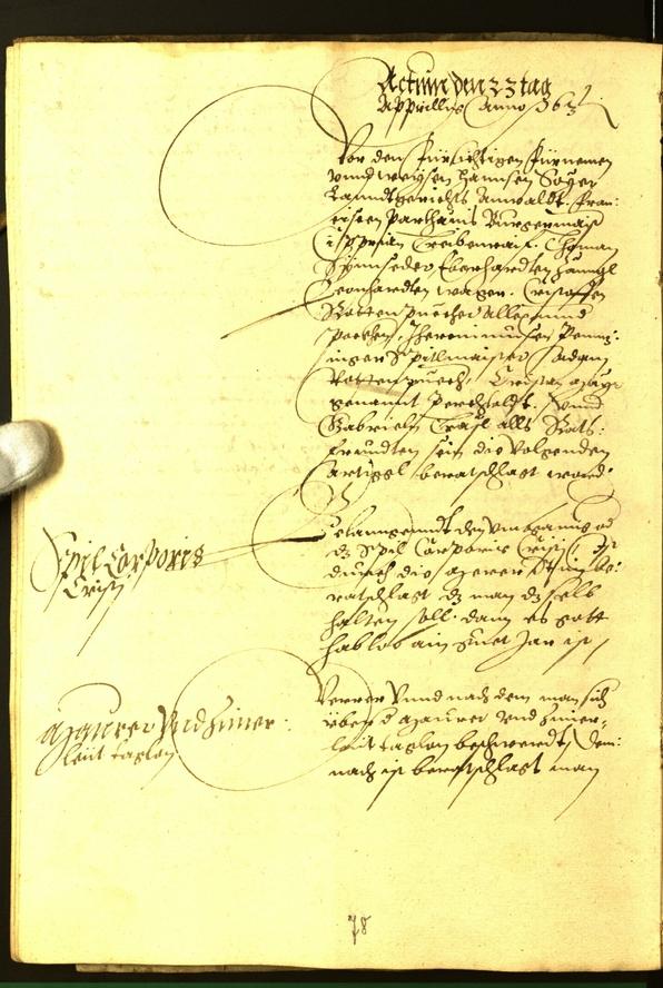 Stadtarchiv Bozen - BOhisto Ratsprotokoll 1563 