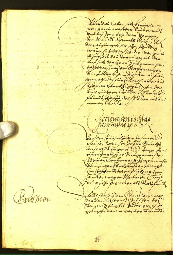 Archivio Storico della Città di Bolzano - BOhisto protocollo consiliare 1563 