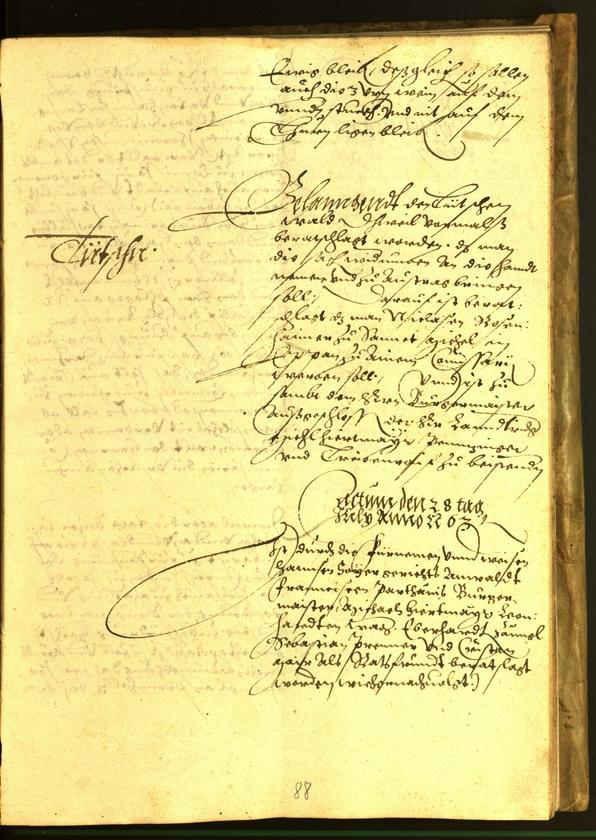 Civic Archives of Bozen-Bolzano - BOhisto Minutes of the council 1563 