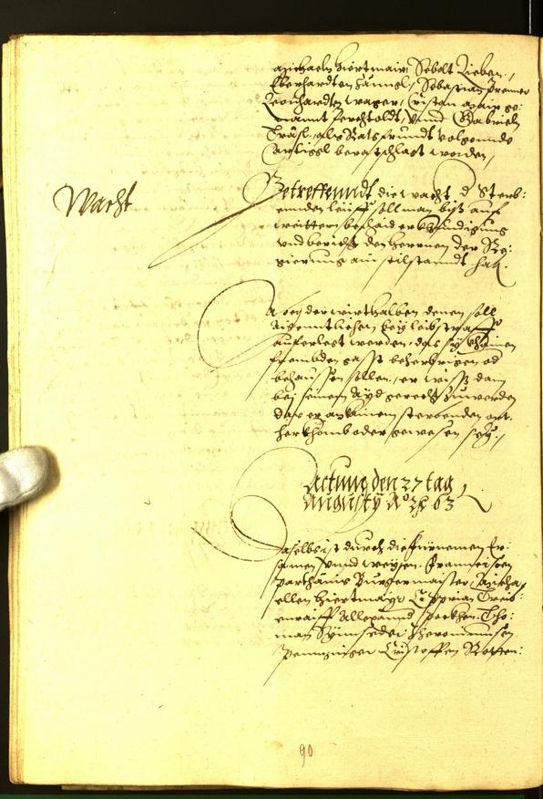 Archivio Storico della Città di Bolzano - BOhisto protocollo consiliare 1563 