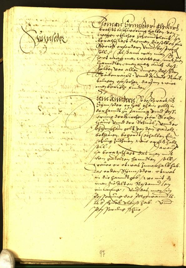 Stadtarchiv Bozen - BOhisto Ratsprotokoll 1563 