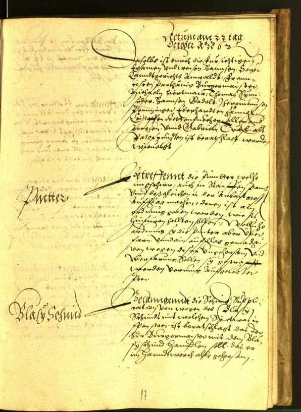 Civic Archives of Bozen-Bolzano - BOhisto Minutes of the council 1563 