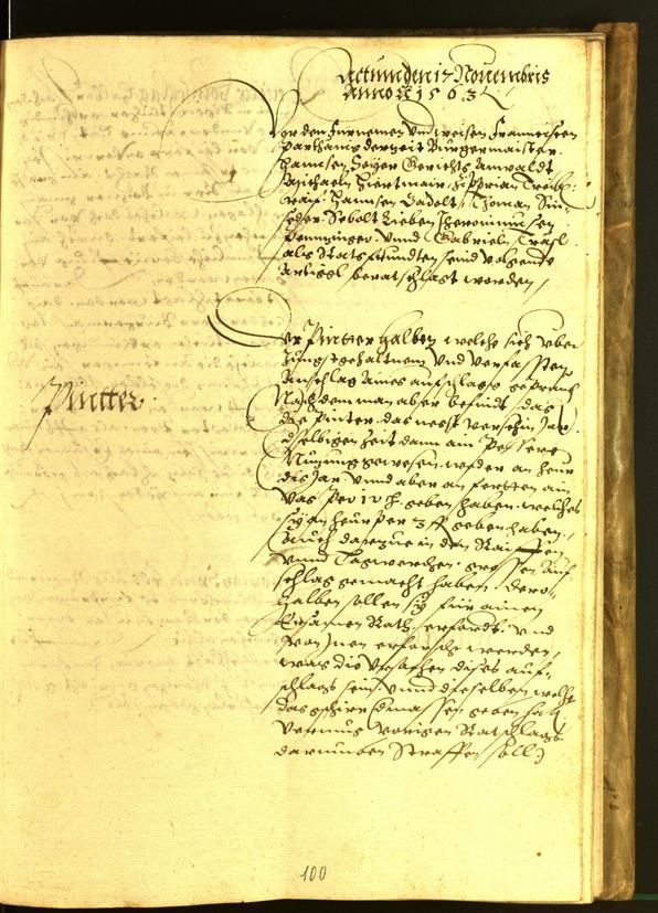 Civic Archives of Bozen-Bolzano - BOhisto Minutes of the council 1563 