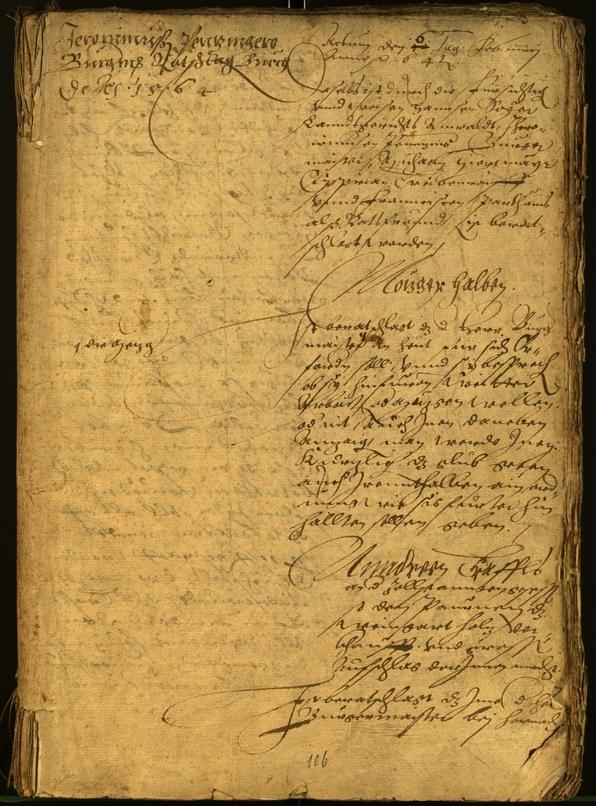 Civic Archives of Bozen-Bolzano - BOhisto Minutes of the council 1564 