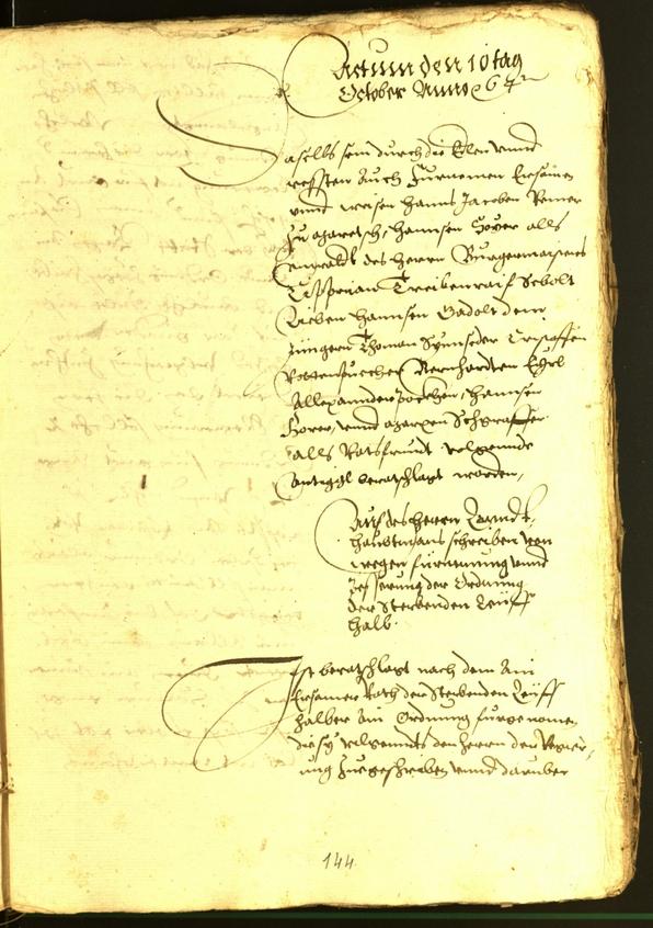 Civic Archives of Bozen-Bolzano - BOhisto Minutes of the council 1564 