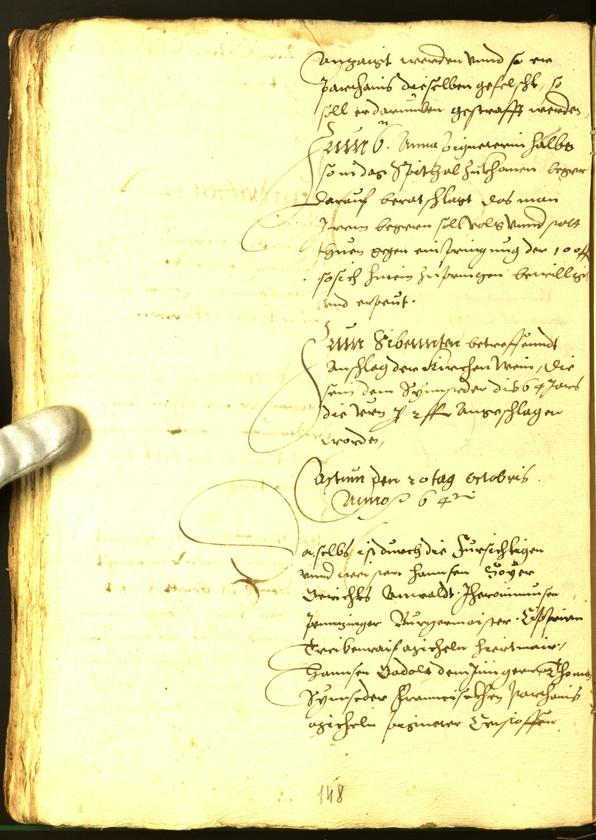 Civic Archives of Bozen-Bolzano - BOhisto Minutes of the council 1564 