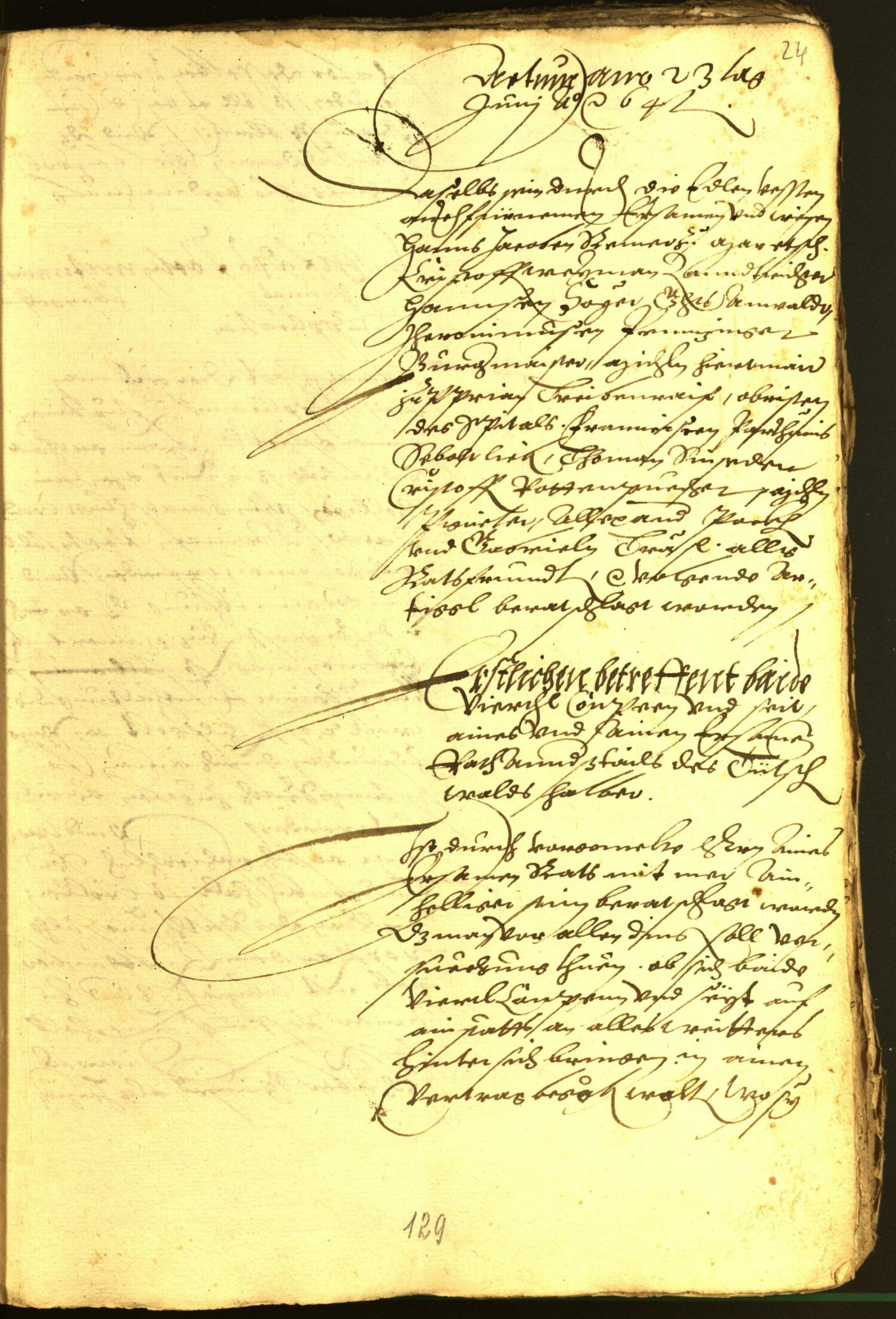 Stadtarchiv Bozen - BOhisto Ratsprotokoll 1564 