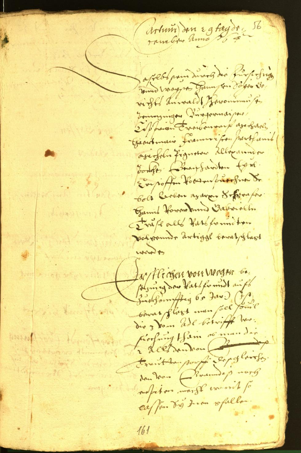 Stadtarchiv Bozen - BOhisto Ratsprotokoll 1564 