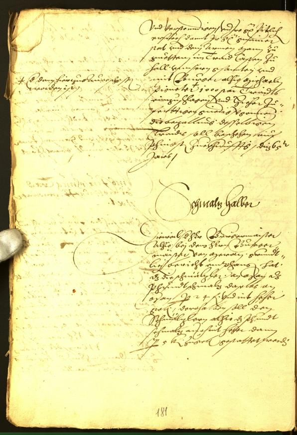 Stadtarchiv Bozen - BOhisto Ratsprotokoll 1565 