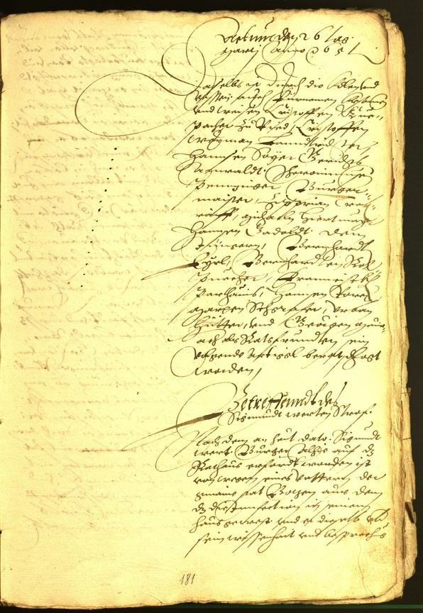 Stadtarchiv Bozen - BOhisto Ratsprotokoll 1565 