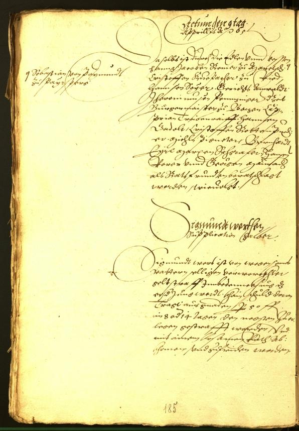 Civic Archives of Bozen-Bolzano - BOhisto Minutes of the council 1565 