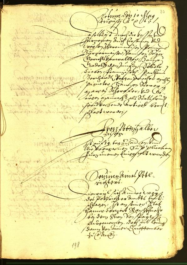 Stadtarchiv Bozen - BOhisto Ratsprotokoll 1565 