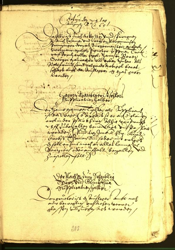 Stadtarchiv Bozen - BOhisto Ratsprotokoll 1565 