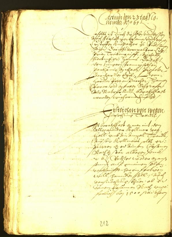 Stadtarchiv Bozen - BOhisto Ratsprotokoll 1565 