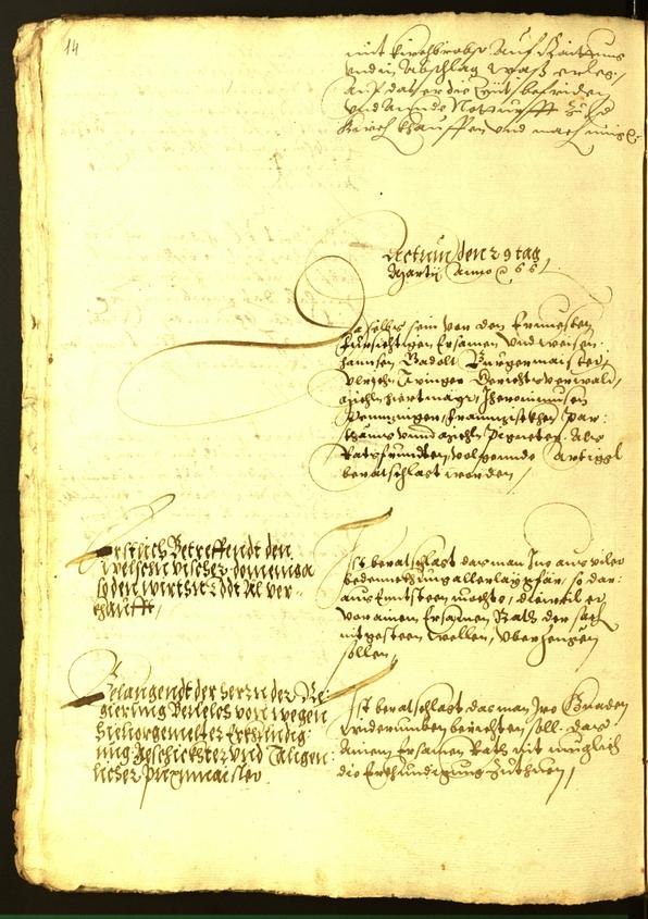 Stadtarchiv Bozen - BOhisto Ratsprotokoll 1566 