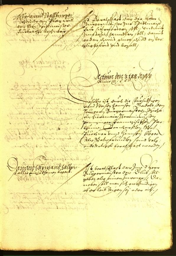 Stadtarchiv Bozen - BOhisto Ratsprotokoll 1566 